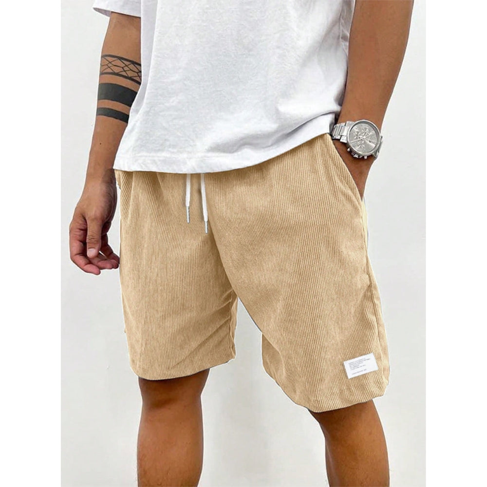 Lockere Shorts mit Seitentaschen und verstellbarem Bund