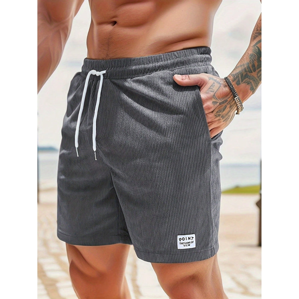 Lockere Shorts mit Seitentaschen und verstellbarem Bund