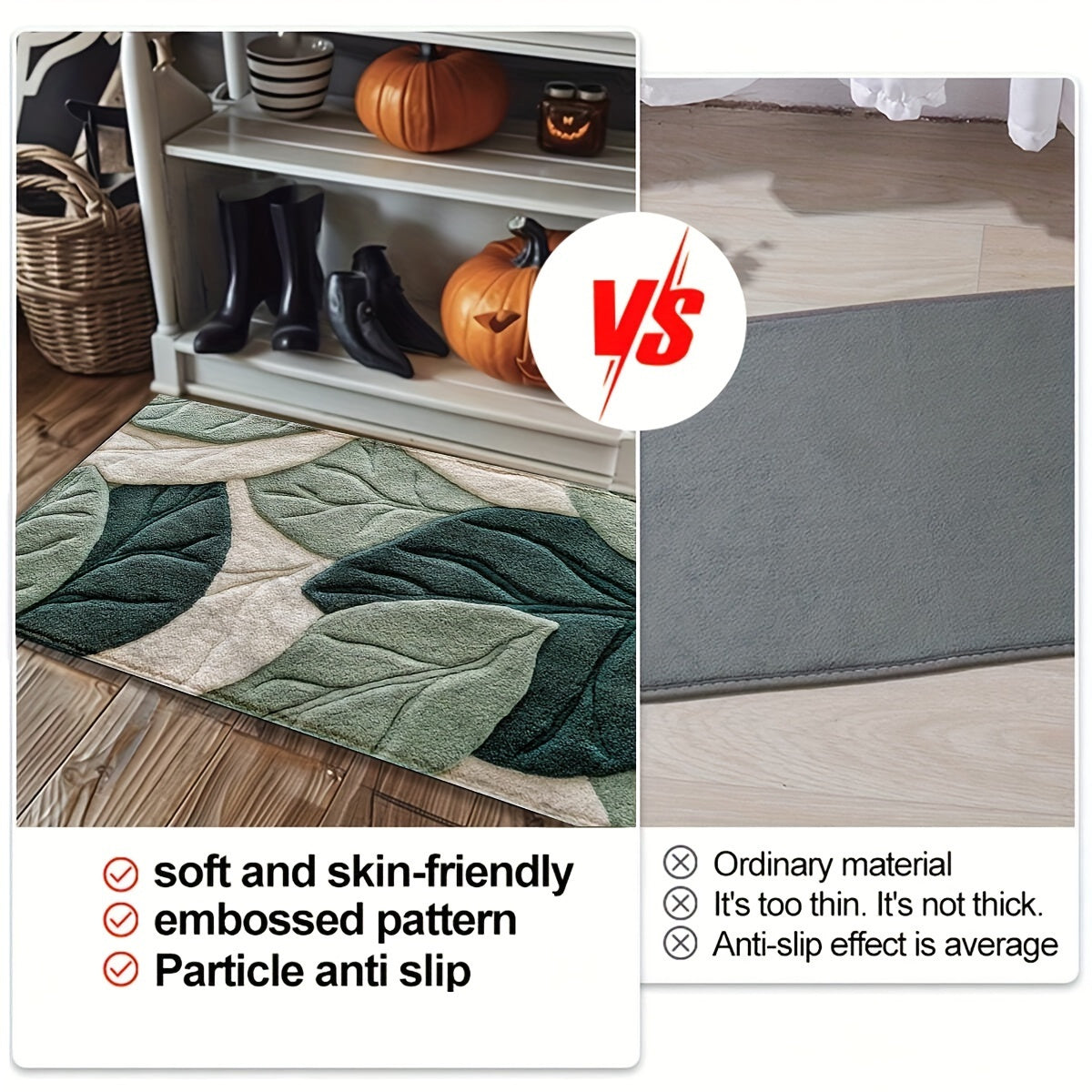 Leaf Badematte – Saugfähig, plüschig und bequem für das Badezimmer