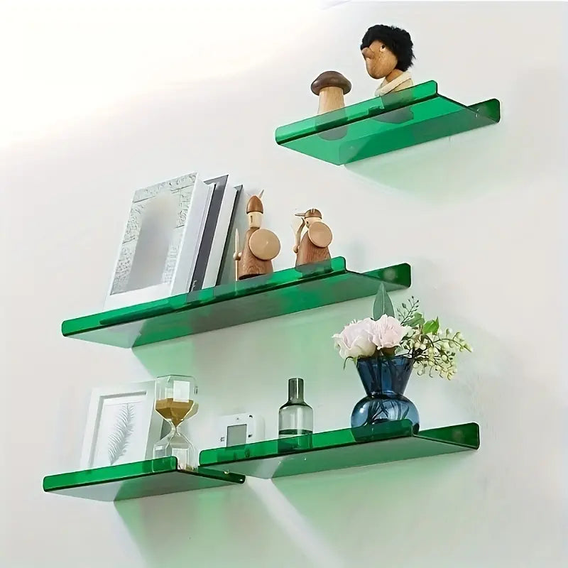 Schwebendes Wandregal - Moderner Badezimmer-Organizer - Acryl