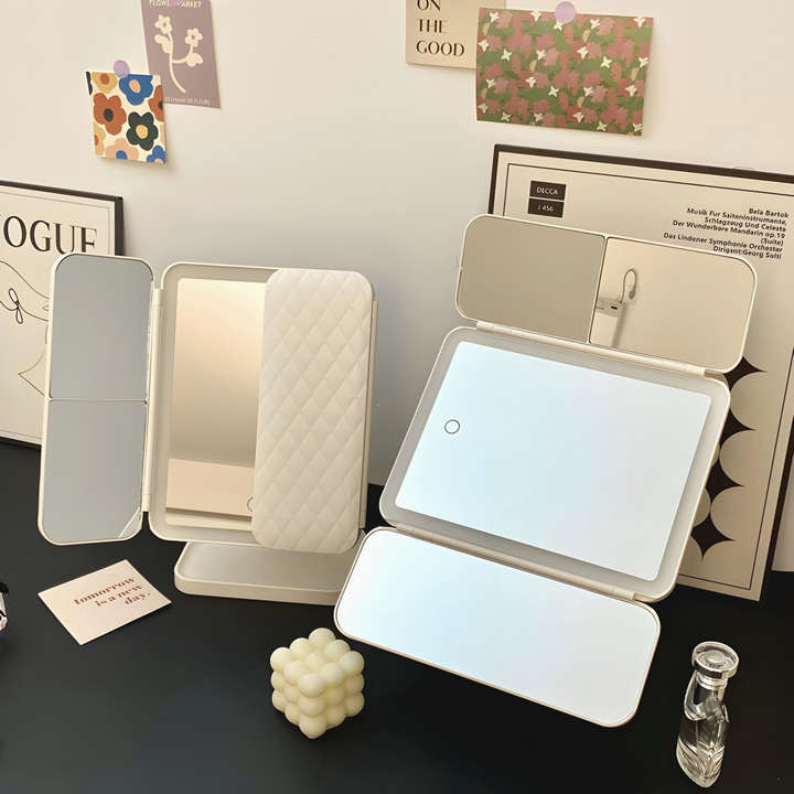 LED-Schminkspiegel mit drei Beleuchtungsarten