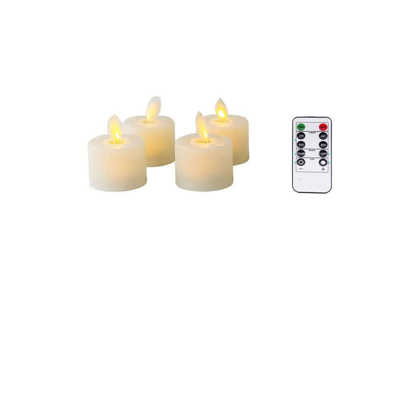 LED-Kerzenhalter-Set mit beweglichem Docht