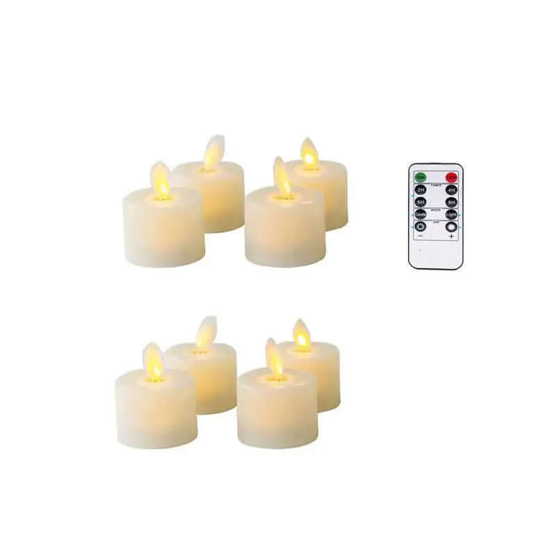 LED-Kerzenhalter-Set mit beweglichem Docht