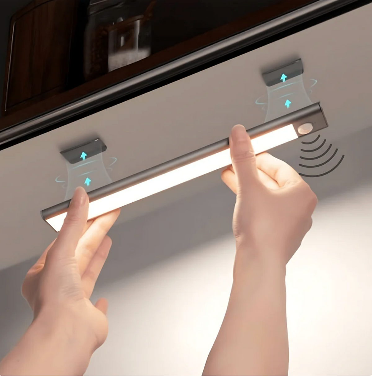LED-Unterbauleuchte mit Bewegungssensor, magnetisch ohne Bohren