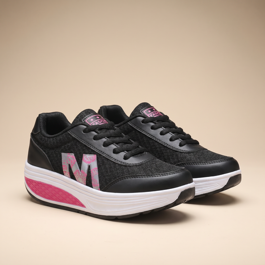Atmungsaktiver Textil-Damensportschuh | Bequemer orthopädischer Walkingschuh