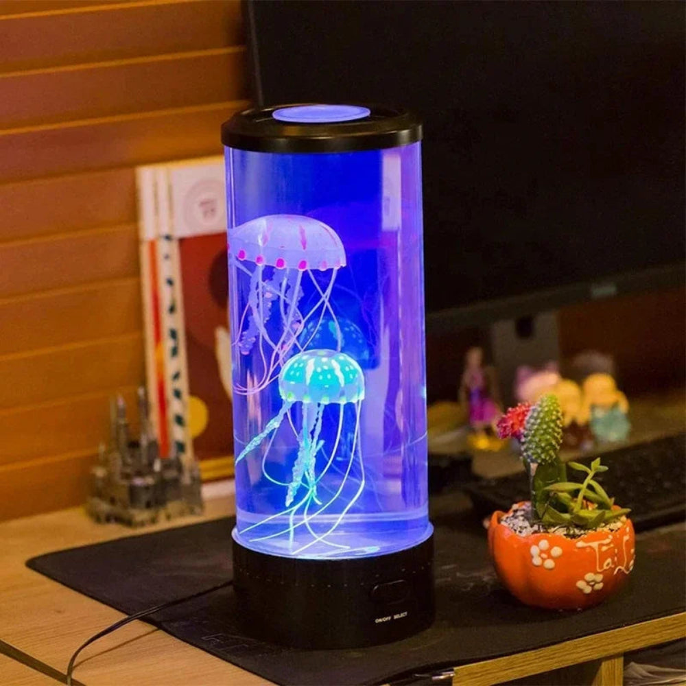 Faszinierende Quallen-LED-Lampe – Dekoratives Stimmungslicht mit bewegtem Licht