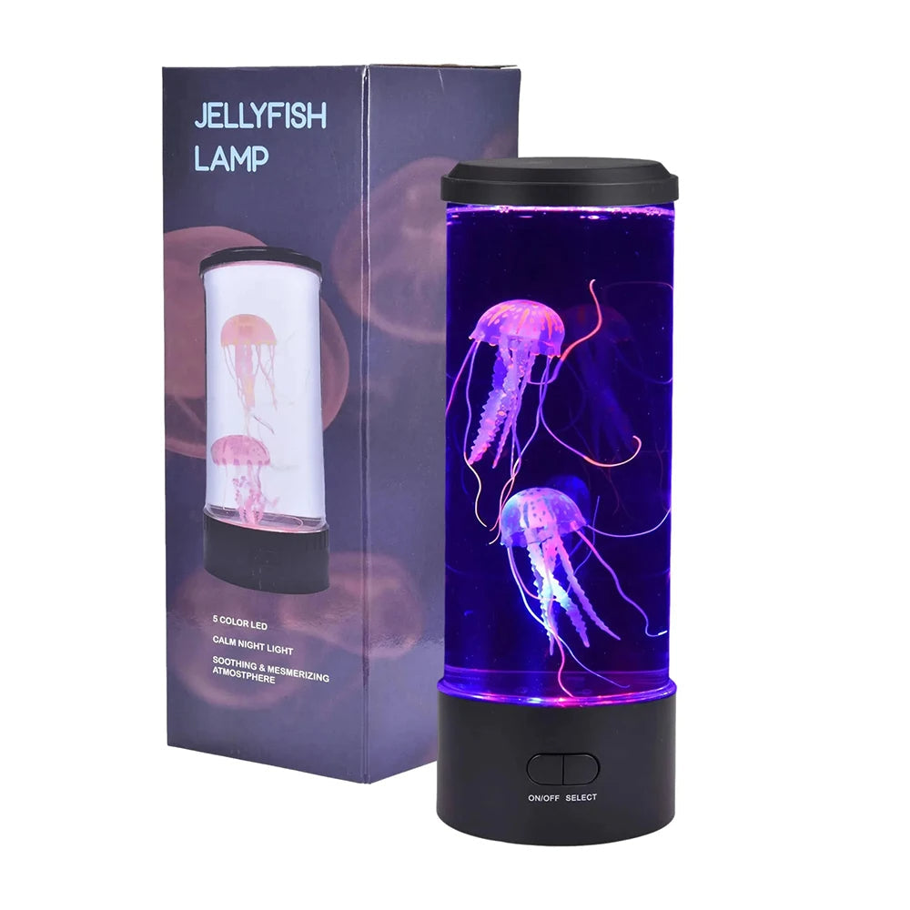 Faszinierende Quallen-LED-Lampe – Dekoratives Stimmungslicht mit bewegtem Licht