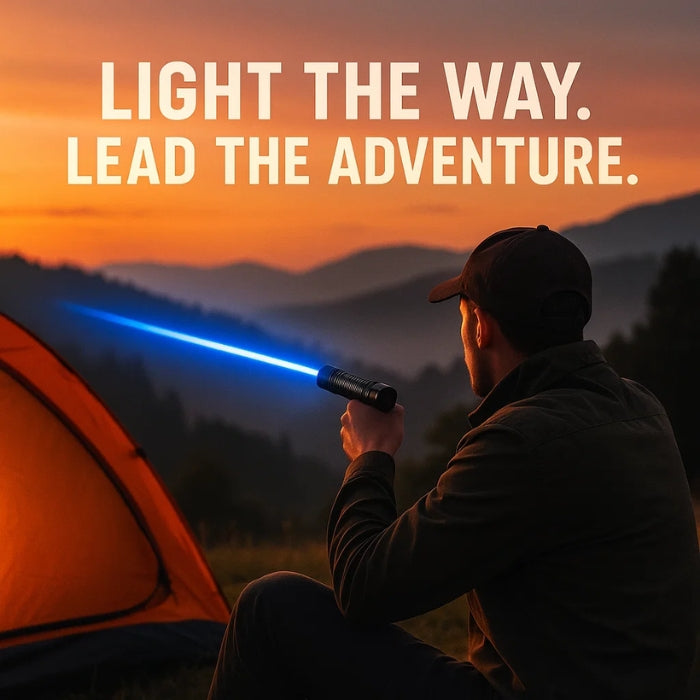 Leuchtstarke wasserdichte Laser-Taschenlampe für Outdoor und Survival