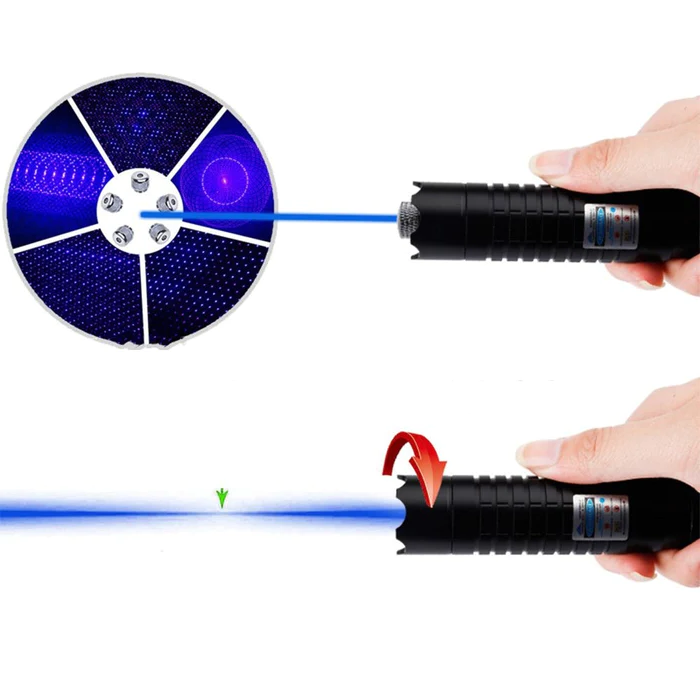 Leuchtstarke wasserdichte Laser-Taschenlampe für Outdoor und Survival