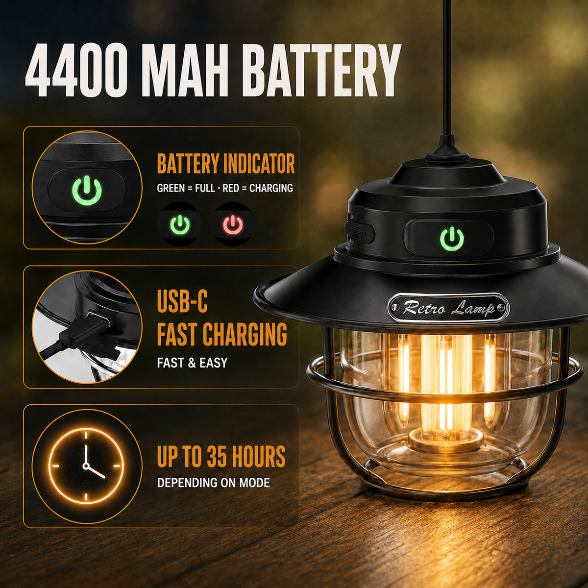 LichtNest Retro-Lampe
