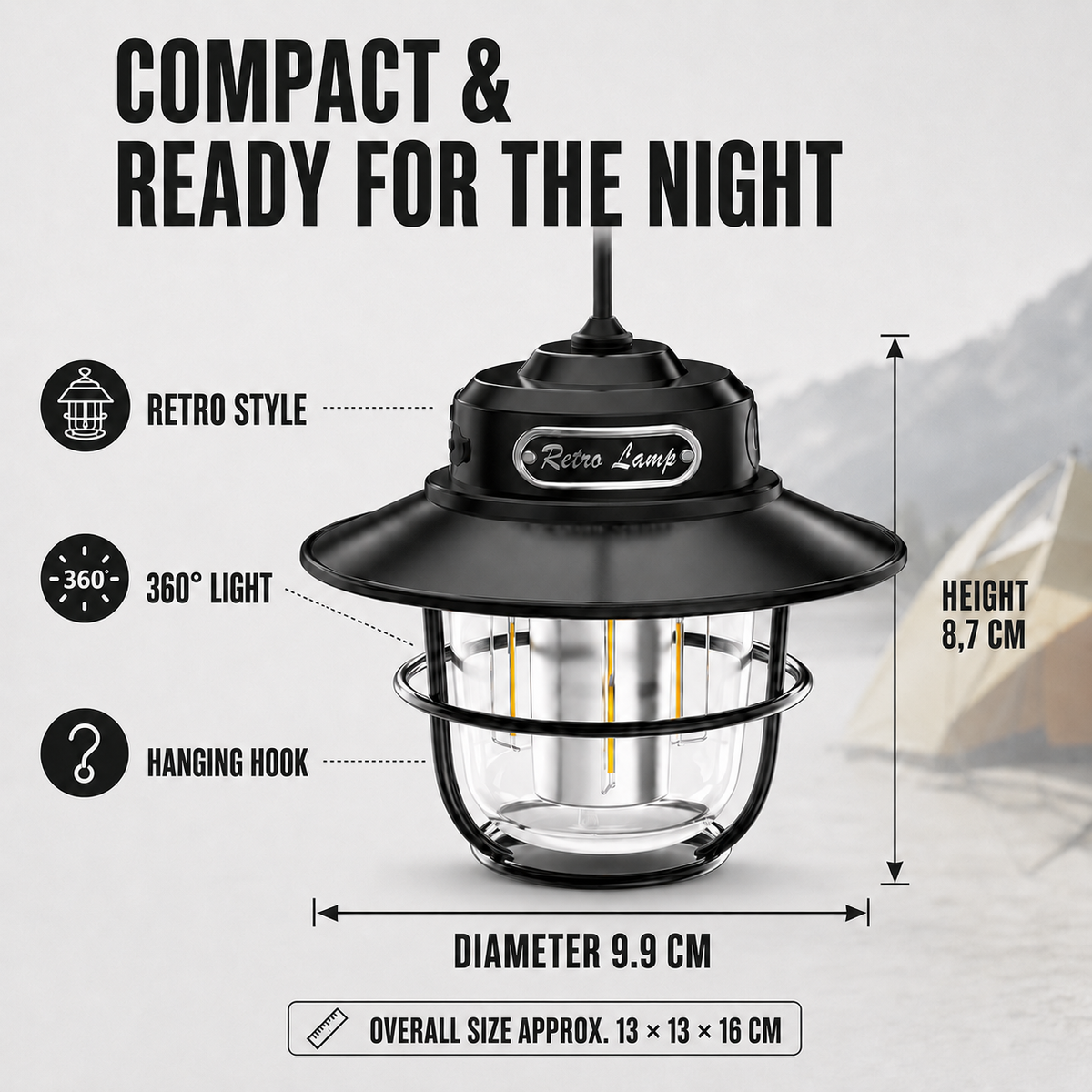 LichtNest Retro-Lampe
