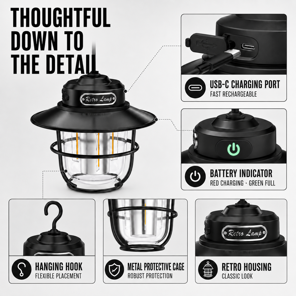 LichtNest Retro-Lampe