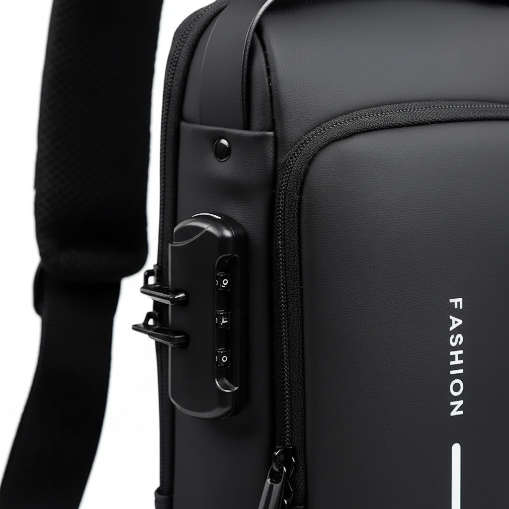 Diebstahlsichere Brusttasche
