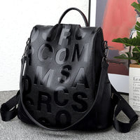 Diebstahlsicherer Damen-Rucksack aus weichem Leder