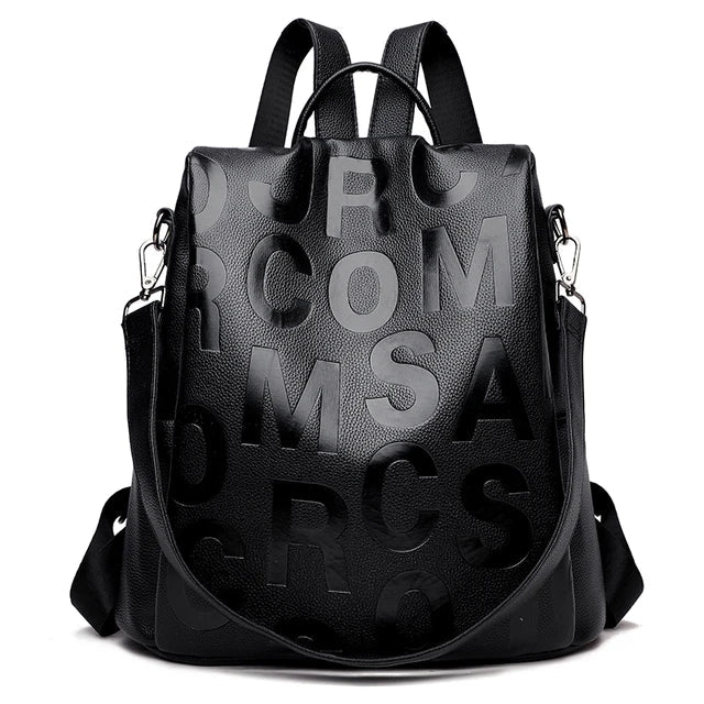 Diebstahlsicherer Damen-Rucksack aus weichem Leder