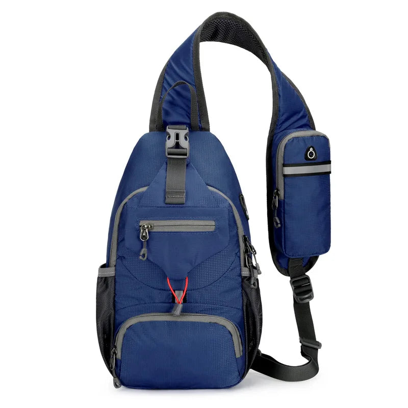 Diebstahlsicherer, wasserdichter Schulterrucksack mit mehreren Fächern – Leichte Crossbody-Reisetasche