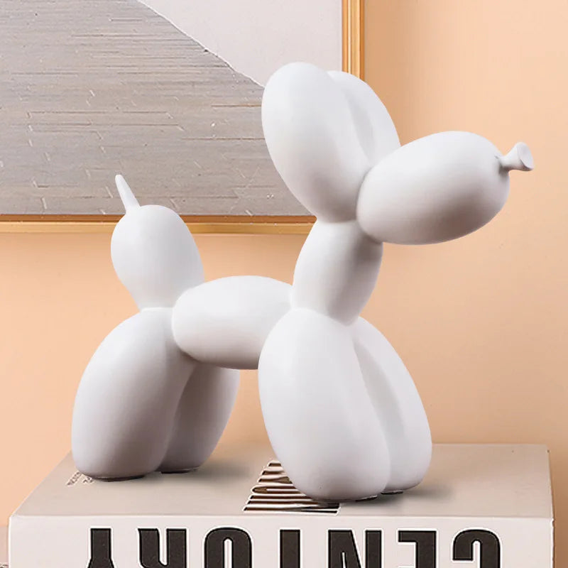 Ballonhund Deko-Figur – Moderne Tischskulptur für Regal, Schreibtisch und Wohnzimmer