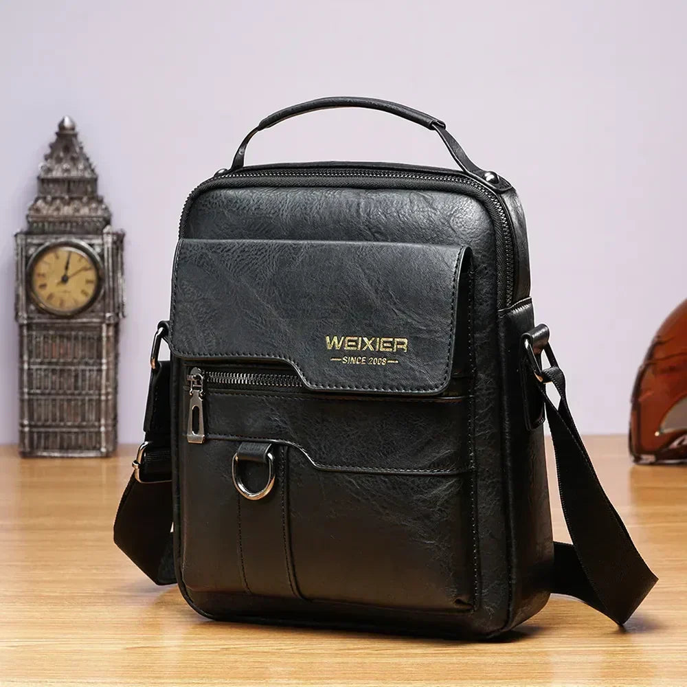 Luxus Leder-Schultertasche