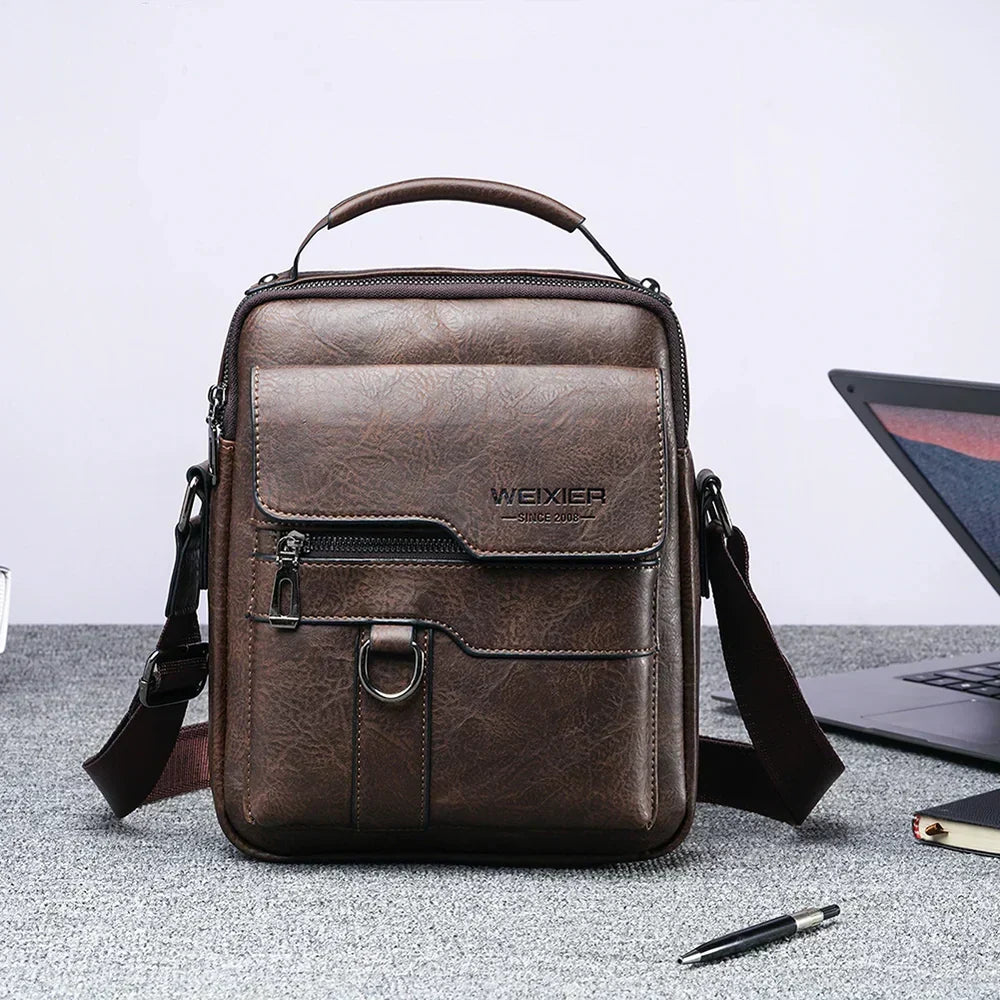 Luxus Leder-Schultertasche