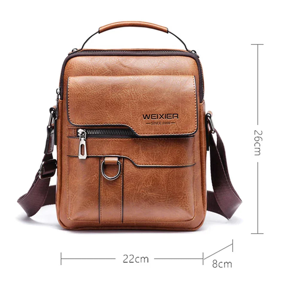 Luxus Leder-Schultertasche