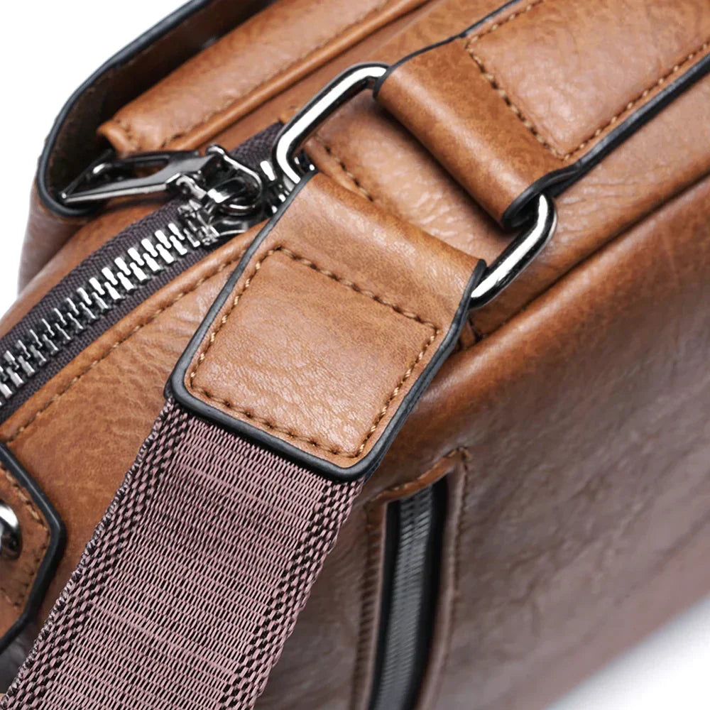 Luxus Leder-Schultertasche