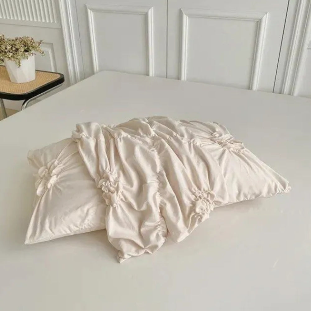 Luxus Bettwäsche-Set mit Waffelmuster