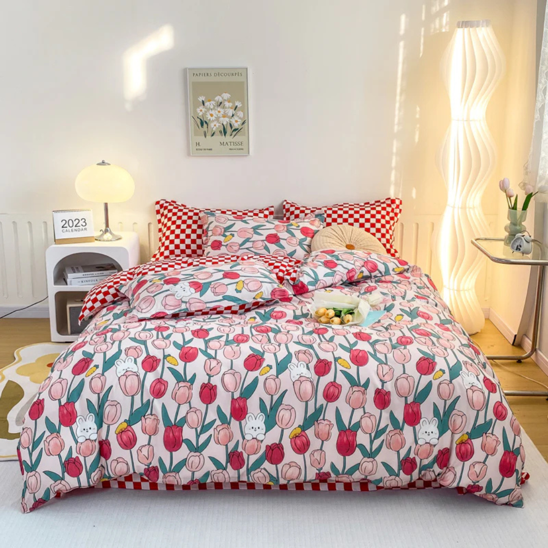 Luxus modern Bettwäsche-Set mit Kissenbezügen