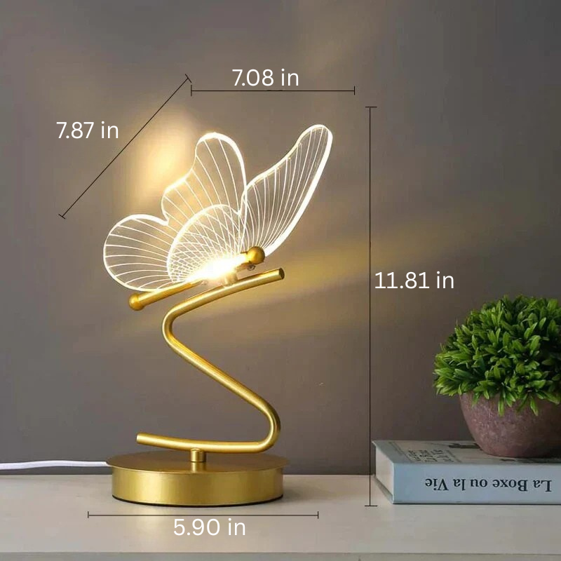 Luxus Schmetterling LED-Tischlampe