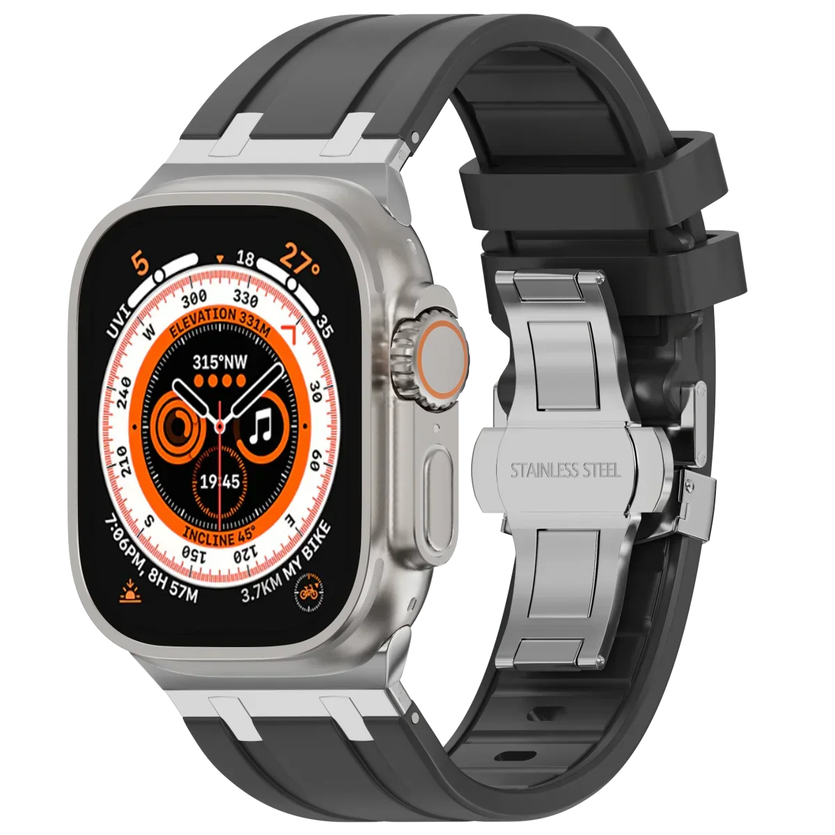 Luxus-Silikonarmband mit Schmetterlingsschliesse