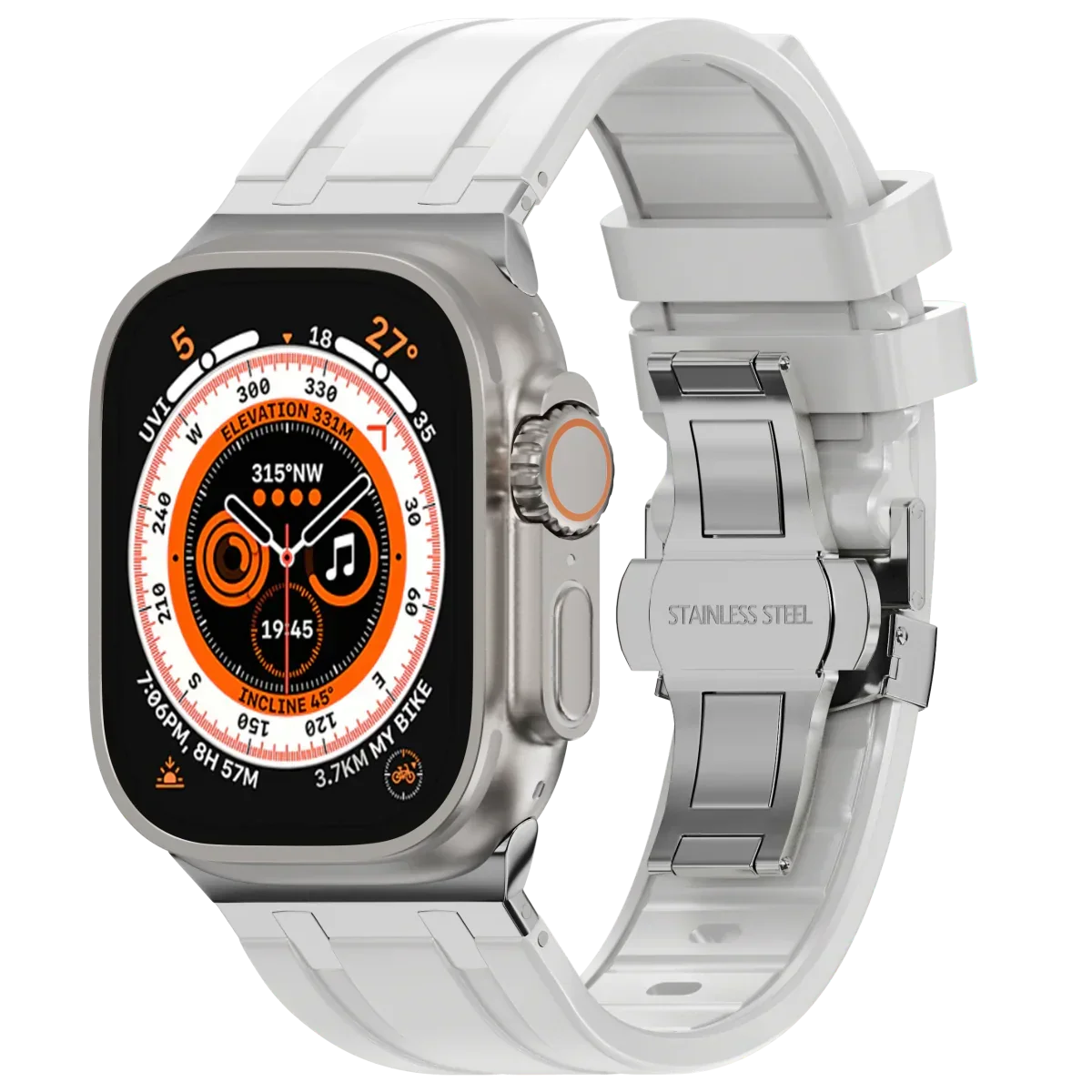 Luxus-Silikonarmband mit Schmetterlingsschliesse