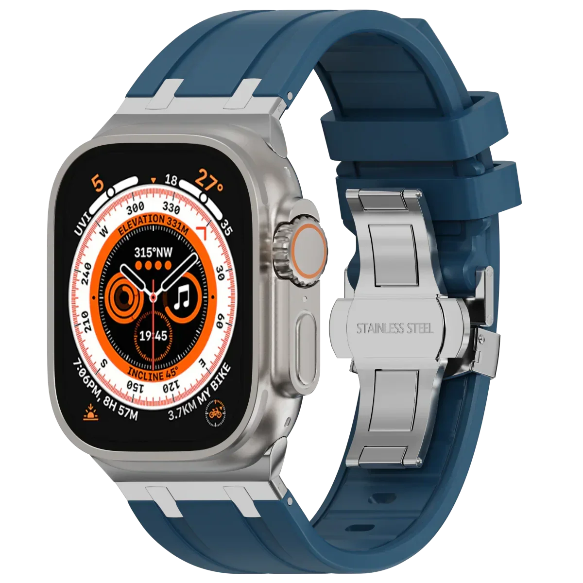 Luxus-Silikonarmband mit Schmetterlingsschliesse