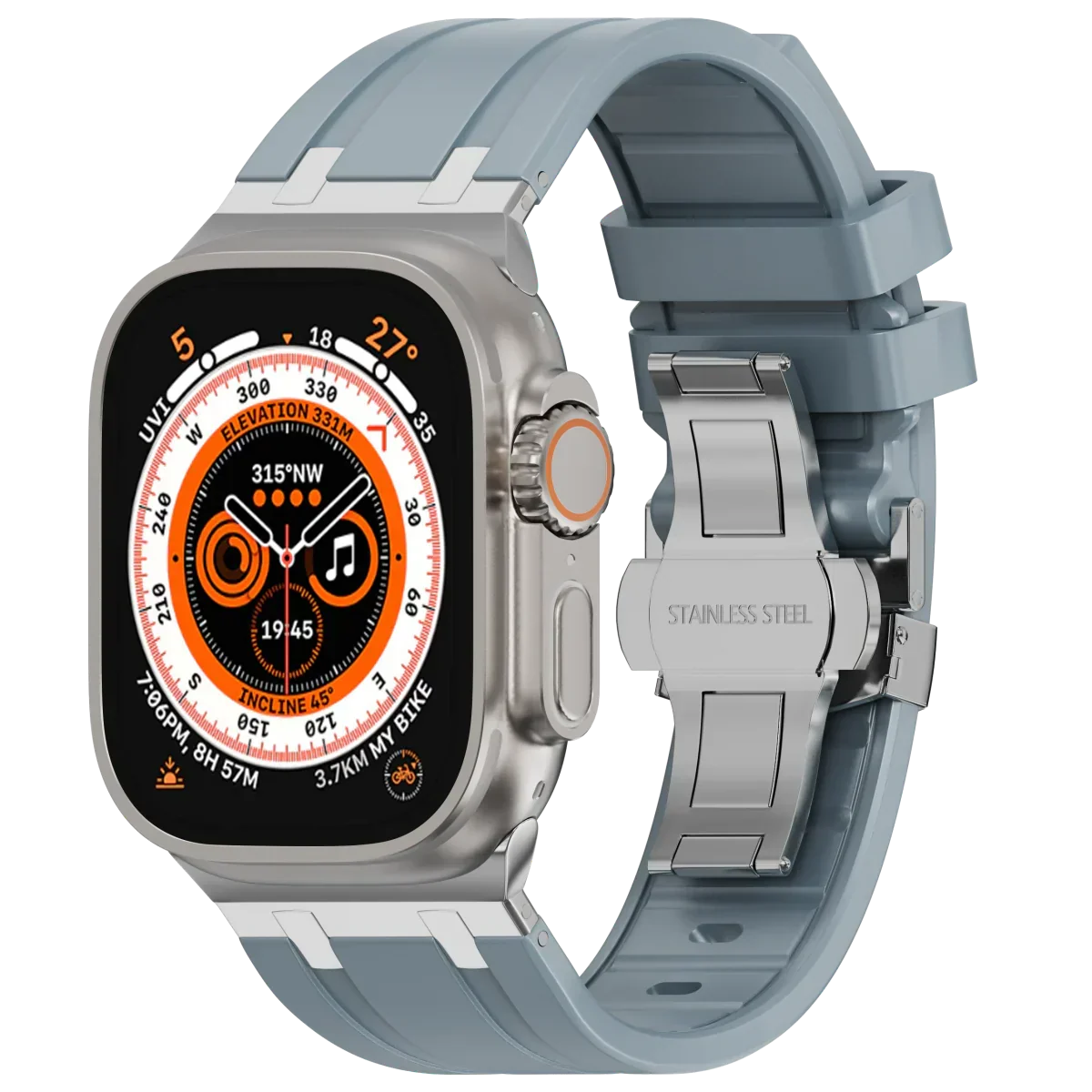 Luxus-Silikonarmband mit Schmetterlingsschliesse