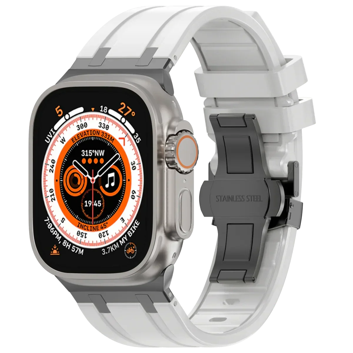 Luxus-Silikonarmband mit Schmetterlingsschliesse