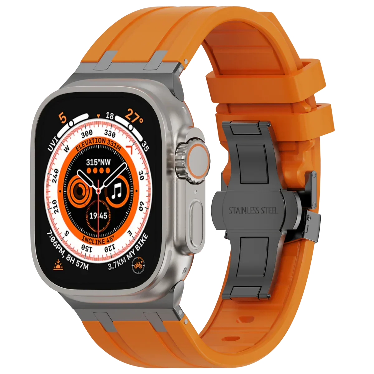 Luxus-Silikonarmband mit Schmetterlingsschliesse