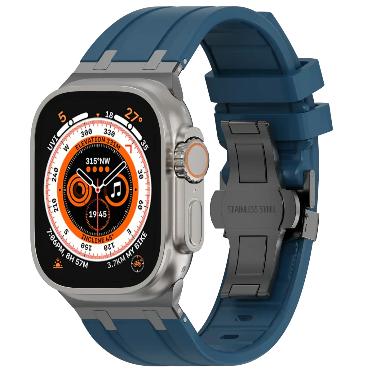 Luxus-Silikonarmband mit Schmetterlingsschliesse