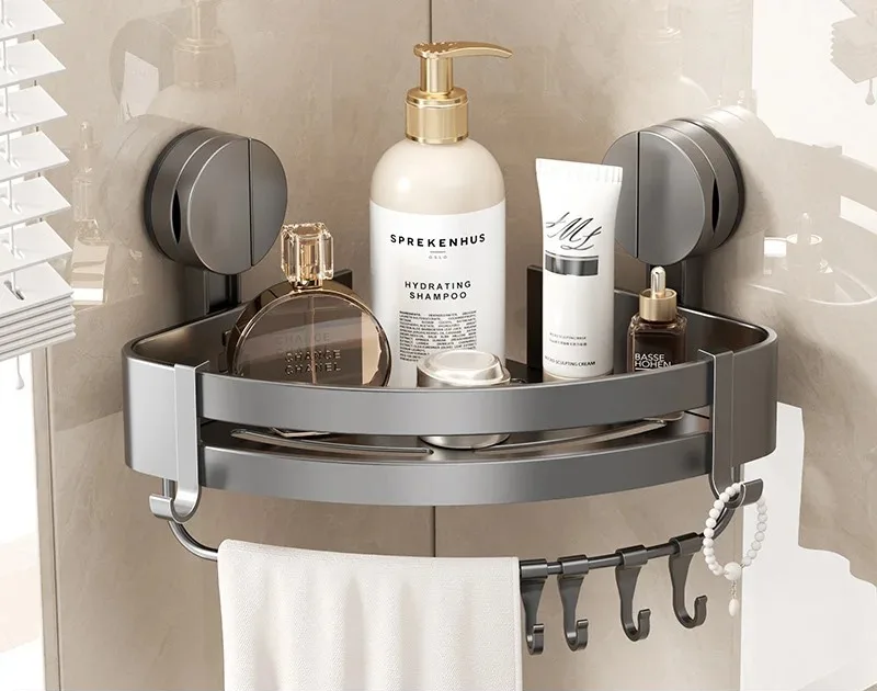 Luxus-Badezimmerregal mit Saugnapf ohne Bohren