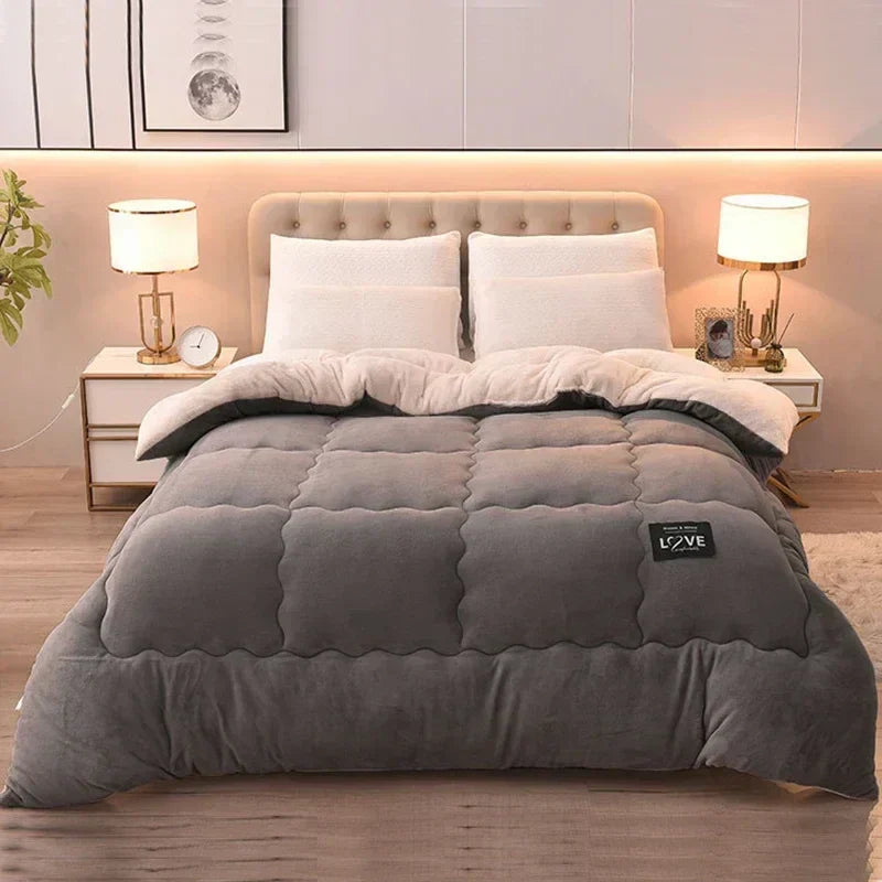 Luxus-Winterdecke aus doppeltem Flanell-Fleece