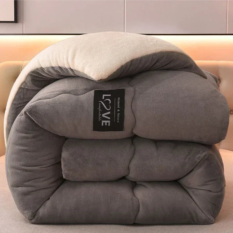 Luxus-Winterdecke aus doppeltem Flanell-Fleece