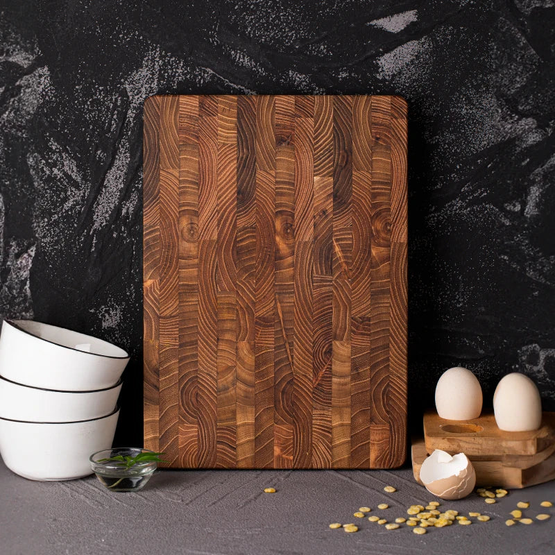 Luxus Teakholz Schneidebrett – Premium Holz Schneidebrett für Küche und Servieren