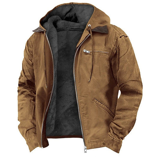 M3-TL-B-1-S Taillierte Herren Übergangsjacke mit Kapuze