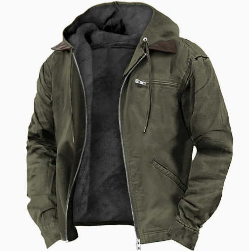 M3-TL-B-1-S Taillierte Herren Übergangsjacke mit Kapuze