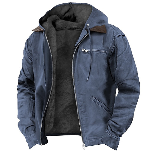 M3-TL-B-1-S Taillierte Herren Übergangsjacke mit Kapuze