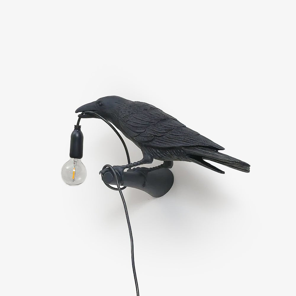 Wandlampe in Vogelform