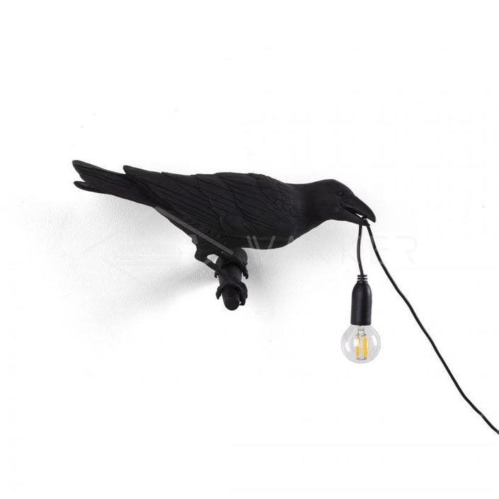 Wandlampe in Vogelform