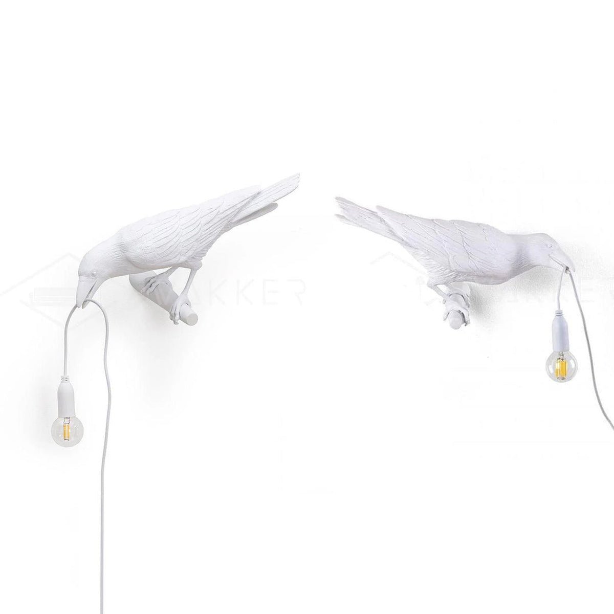 Wandlampe in Vogelform