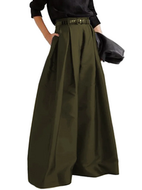 Damenhose mit hoher Taille und weitem Bein in Dunkelblau