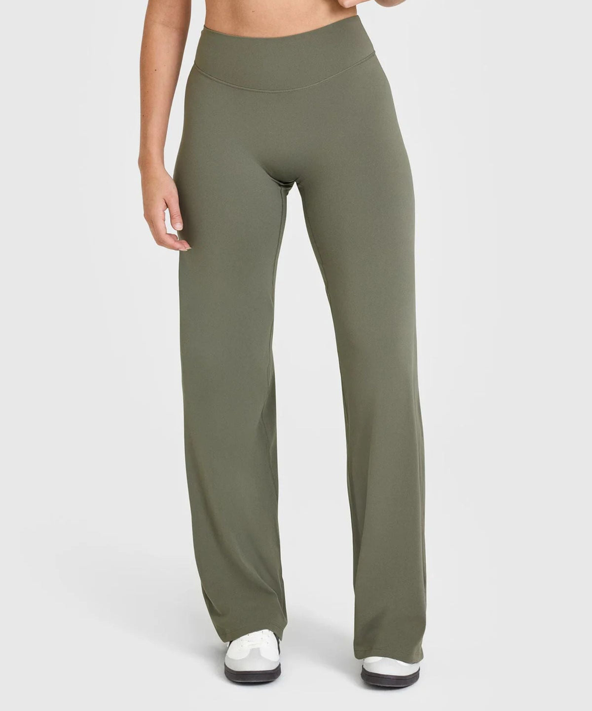 High-Waist-Leggings mit geradem Bein