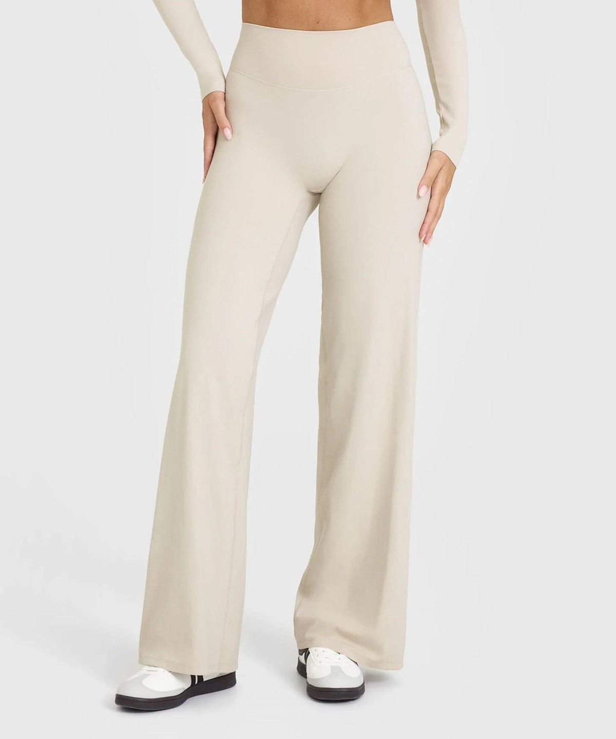 High-Waist-Leggings mit geradem Bein