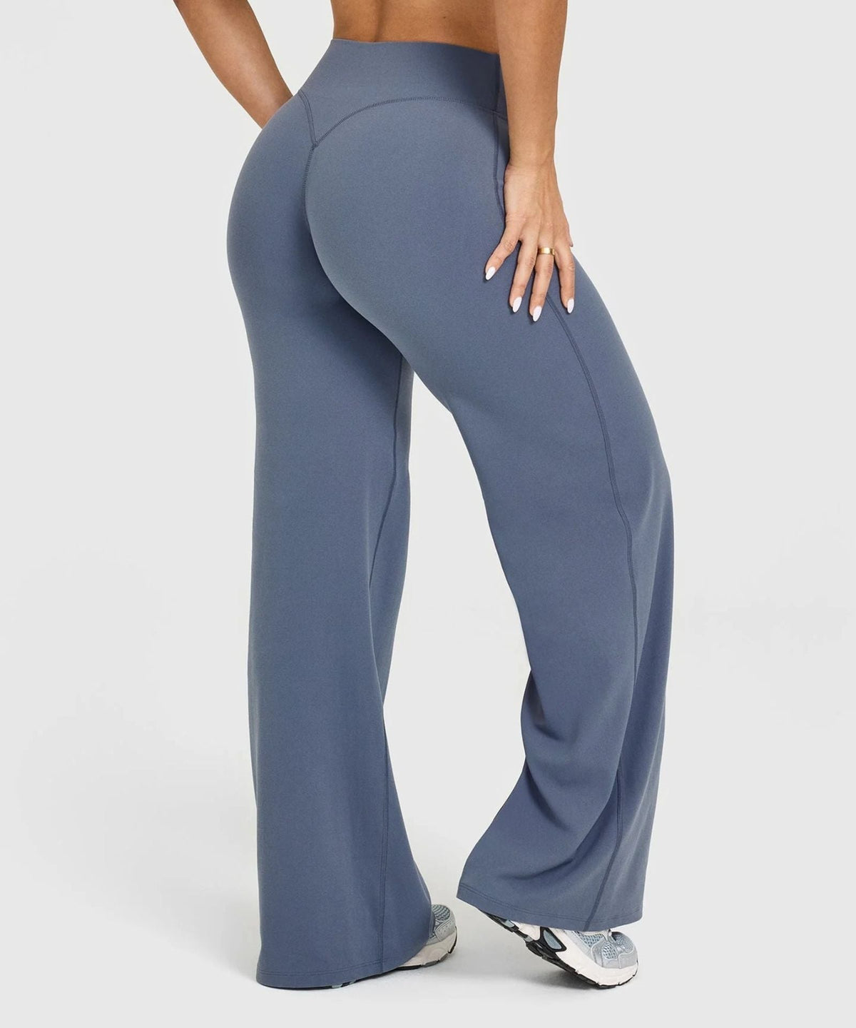 High-Waist-Leggings mit geradem Bein