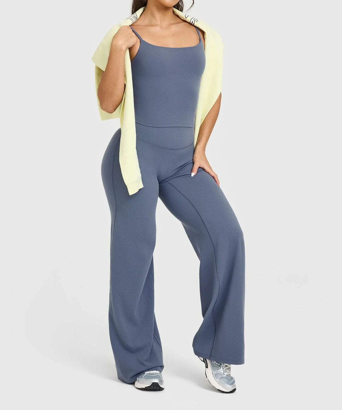 High-Waist-Leggings mit geradem Bein